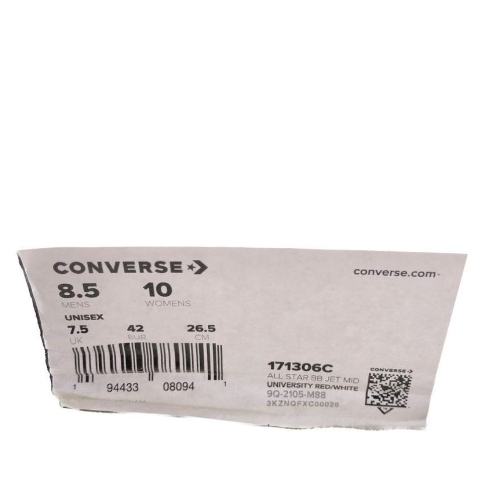 Converse All Star BB Jet Mid Style 171306C Unisex Womens RED Size US 10 - Picture 12 of 12